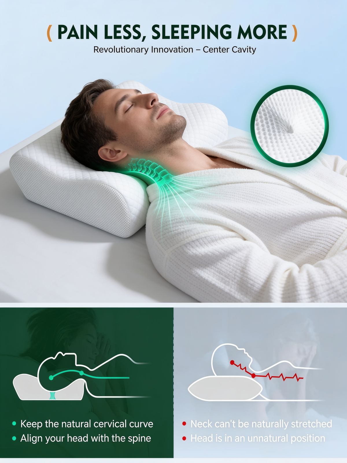 RestNova™ Memory Foam Neck Pillow