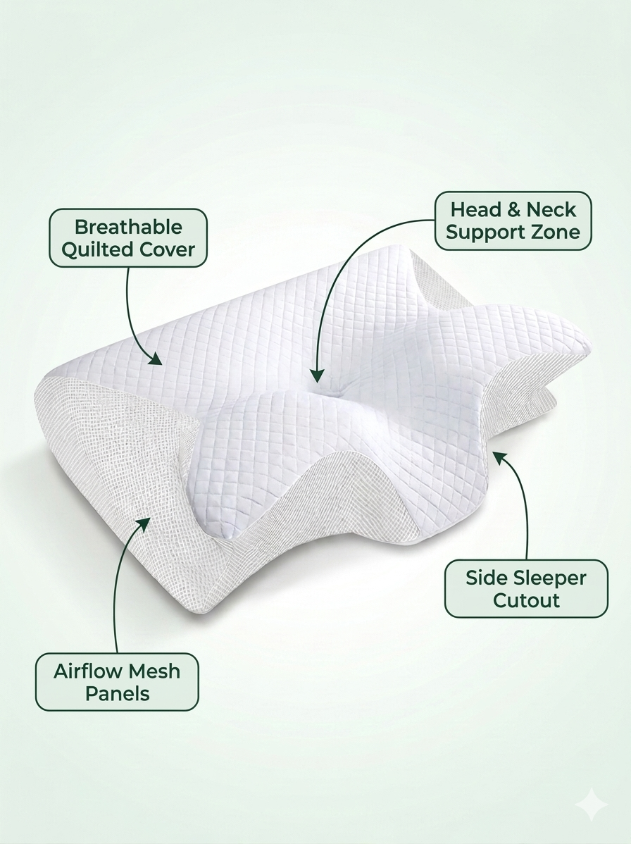RestNova™ Memory Foam Neck Pillow